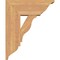Ekena Millwork Funston Traditional Smooth Bracket w/ Offset Brace, Western Red Cedar, 7 1/2"W x 18"D x 22"H BKT0806X18X22FST01SWR - alternate 3